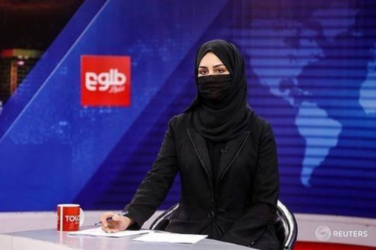 طالبان: دستور ما برای نقاب زدن مجریان زن تلویزیون لازم الاجراست + تصاویر
