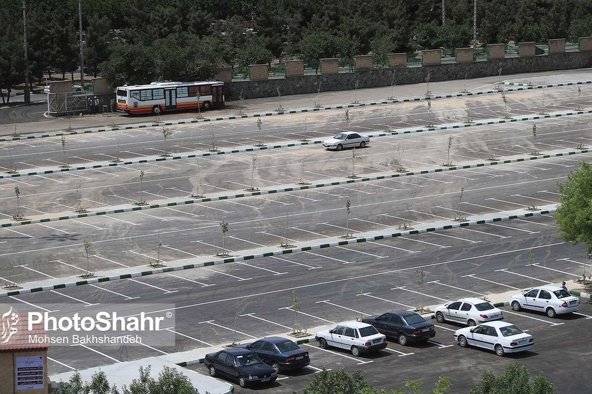 اختصاص بیش از ۷ هزار فضای پارک خودرو در پارکینگ‌های دائم و سیار شهر مشهد + جدول 