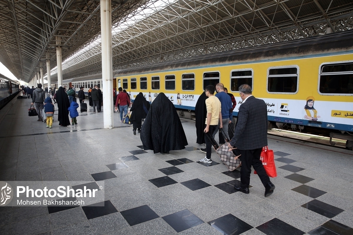 فعالیت ۸۰ رام قطار در مسیر مشهد تا انتهای شهریور ماه | ۶ رام قطار فوق‌العاده در مسیر تهران-مشهد اضافه شد