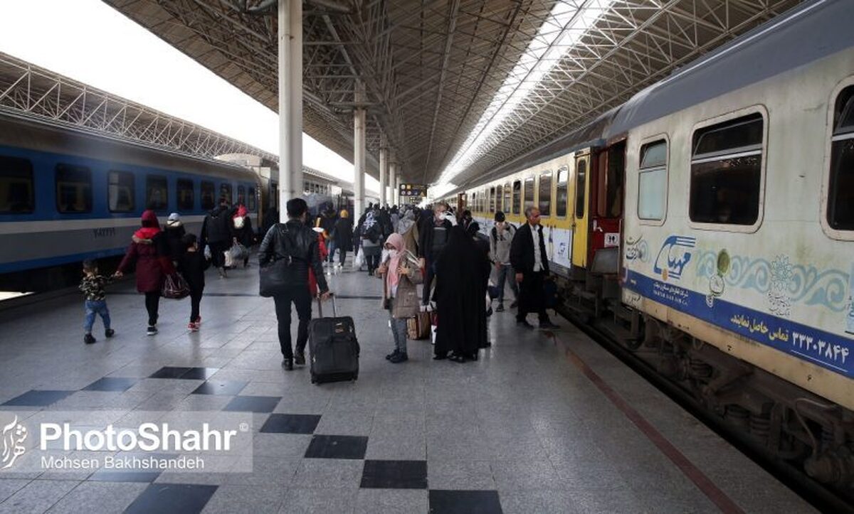 تعداد رام‌‌های قطارهای منتهی به مشهد افزایش پیدا کرد