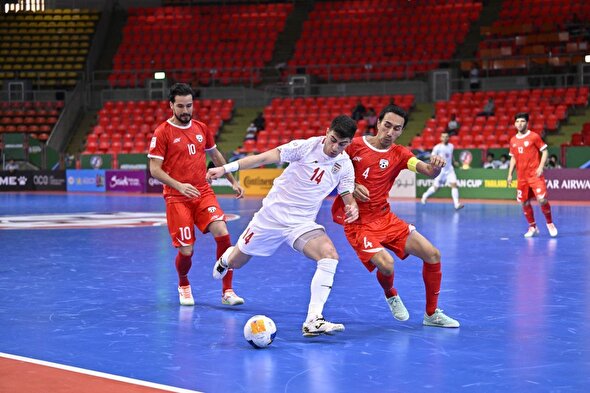 گزارش تصویری بازی تیم‌های ملی فوتسال ایران و افغانستان