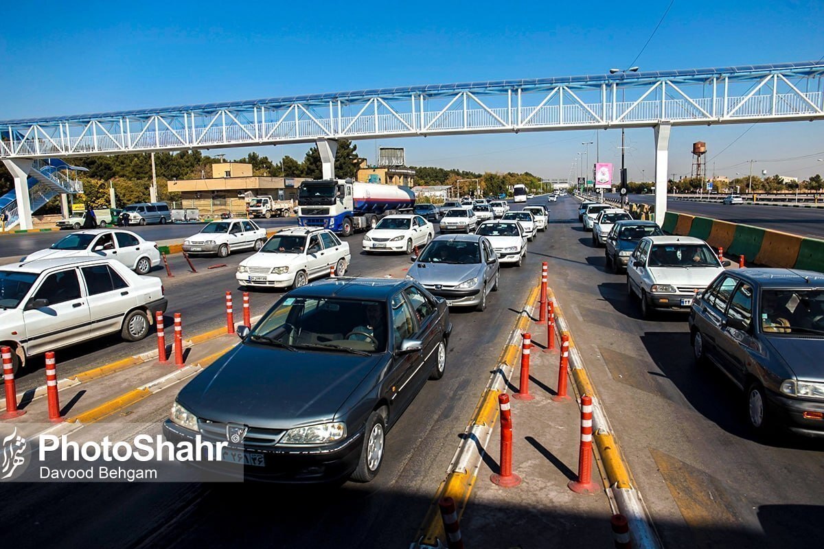 آخرین وضعیت ترافیک درمسیر ورودی و خروجی مشهد (۴ فروردین ۱۴۰۳)