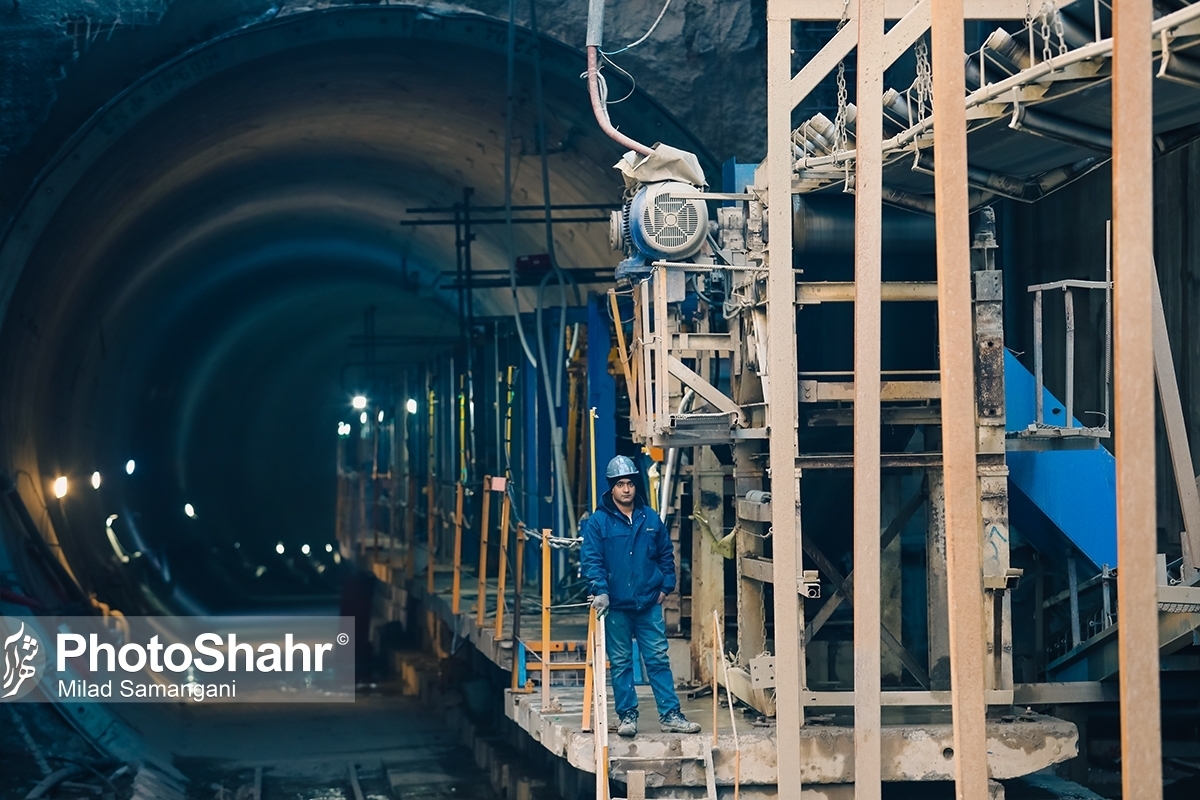 انجام بیش از ۴ کیلومتر حفاری تونل خط‌۴ قطارشهری مشهد