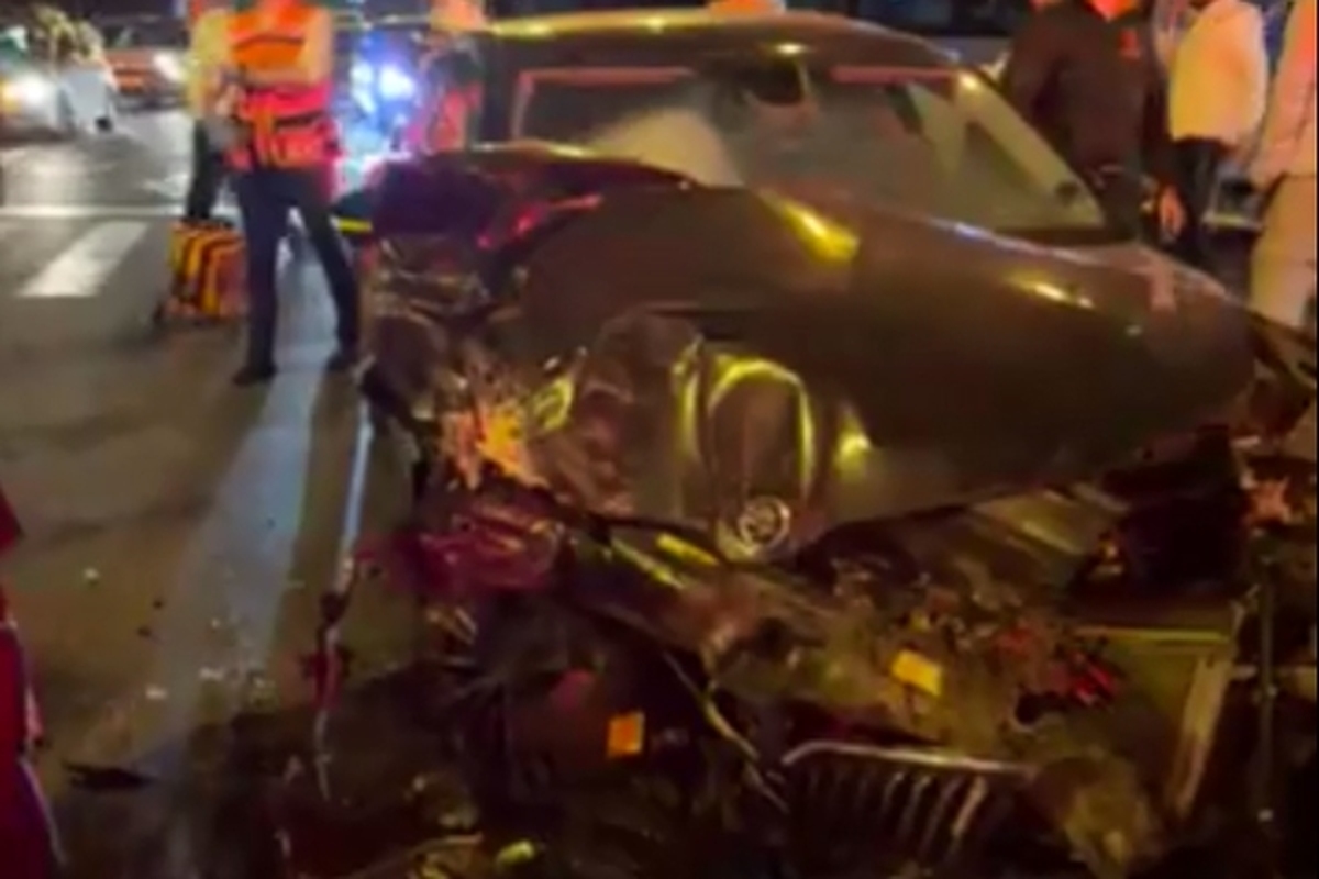 خودروی یک وزیر صهیونیست واژگون شد + فیلم